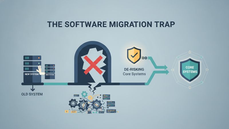 The Software Migration Trap: De-Risking Core Systems